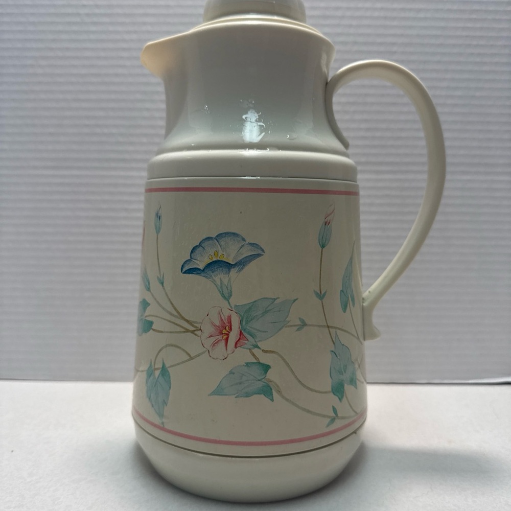 Vintage Phoenix Floral Thermos Jug Pitcher